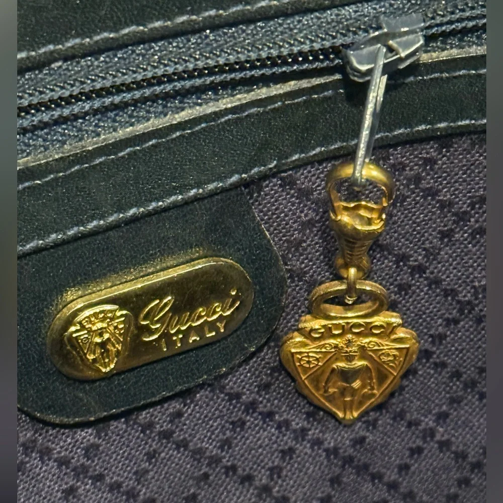 Gucci GG Monogram Supreme Sherry Web Ophidia Boston Doctor Satchel Bag Vintage - Picture 10 of 16